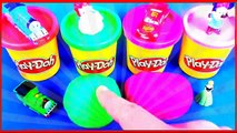 Play Doh Surprise Eggs Frozen Cars Thomas Minnie Princess Peppa Pig Ice Cream Rainbow