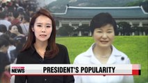 President Park 54% approval rating, highest since Sewol-ho ferry disaster