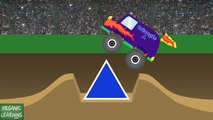 Monster Trucks Teaching Shapes   Learning Basic Shapes Video for Kids | song for children