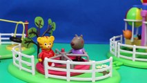 Peppa Pig Disney Mickey Mouse Clubhouse with Minnie Mouse Daddy Pig Zip Line Playground Playset