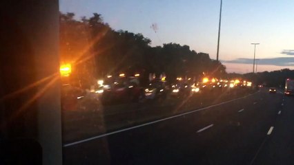 Farmers cause tailbacks in France with protest tractor convoy