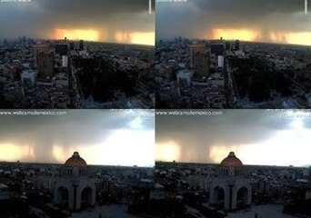 Video herunterladen: Timelapse Captures Storm Clouds Sweeping Over Mexico City