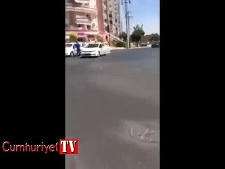 Polislere saldırı sonrası yaşananlar kamerada