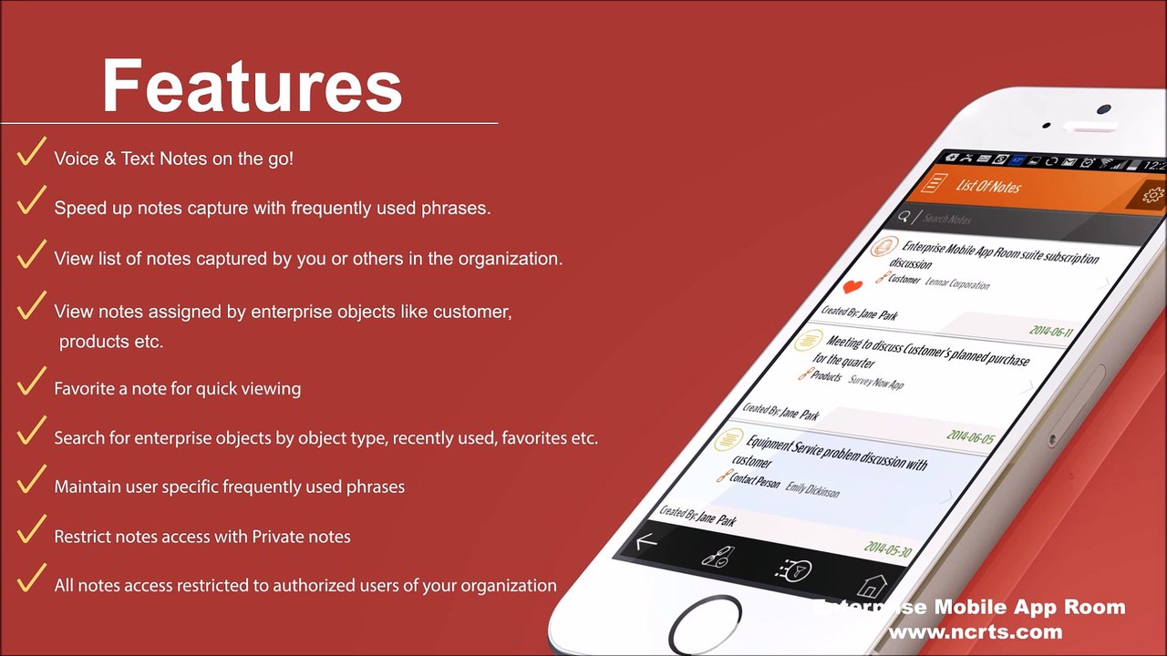 Enterprise Notes Mobile Application-Enterprise Mobile App Development