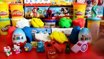 13 Play-Doh Kinder Surprise Disney Cars 2 Sponge Bob Peppa Pig Hello Kitty Hulk Surprise E