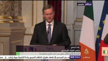مؤتمر صحفي مشترك للرئيس الفرنسي ورئيس الوزراء الإيرلندي حول أزمة اللاجئين