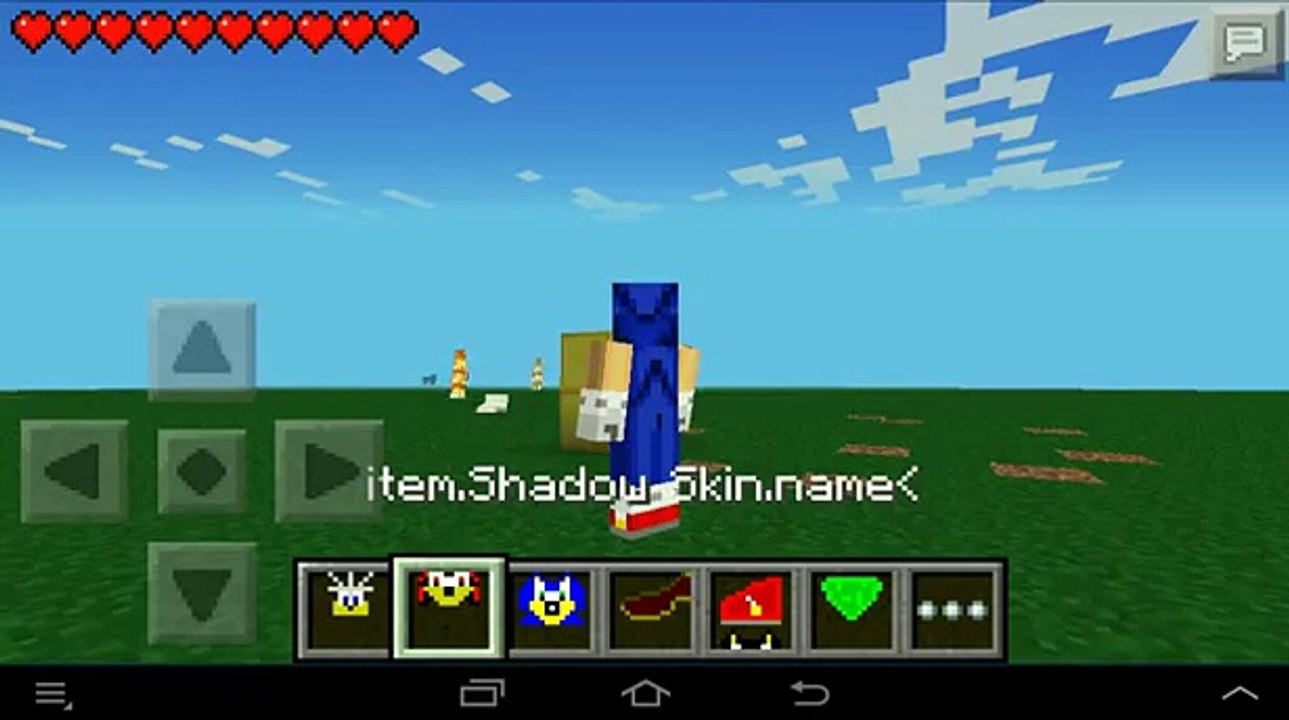 Minecraft PE Sonic the Hedgehog Script Mod