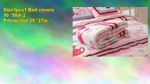 Norson Pink Cartoon Bedding Patchwork Quilt Cat Bedding Sets Girl