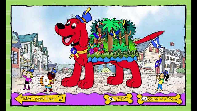 Clifford The Big Red Dog Clifford's Big Parade Cartoon Animation PBS Kids Game Play Walkth