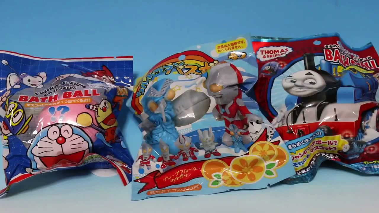 Ultraman Doraemon Thomas Bubble Bath powder ball bathing agent toys doremon