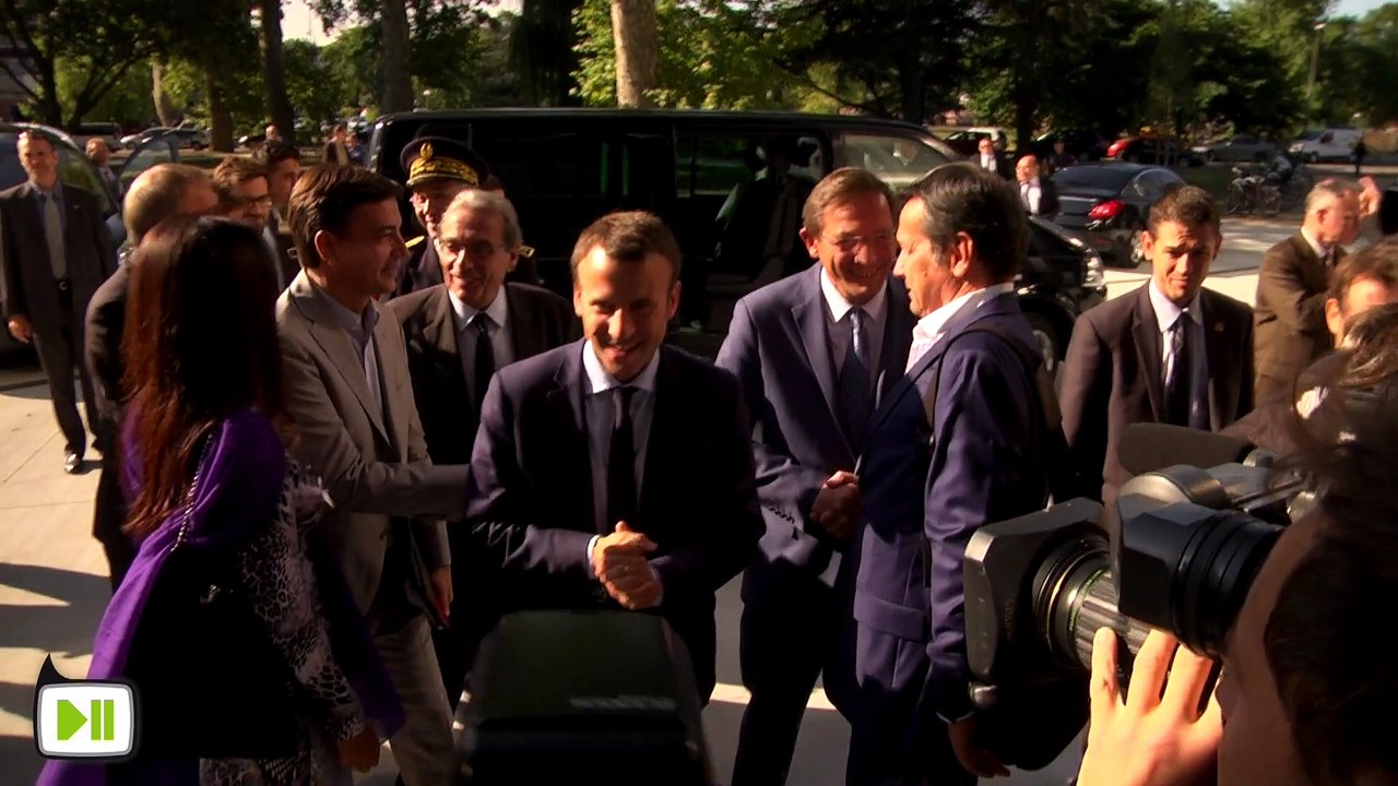 Emmanuel Macron inaugure la Foire Européene de Strasbourg