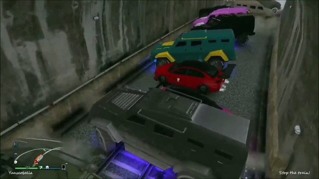 GTA 5 Online - 10 Joueurs V.S. 1 Train... !