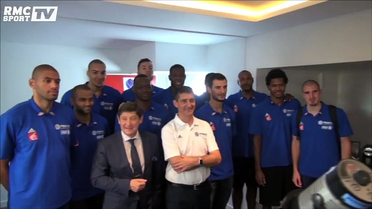 Eurobasket / Equipe de France : Les Bleus ont accueilli Westermann rencontré Patrick Kanner