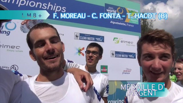 Championnats du monde Aiguebelette 2015 - Médaille d'argent LM8+