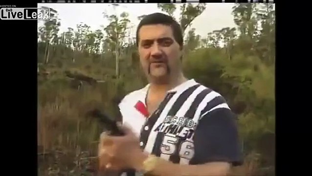 Chopper Reid plays Russian roulette with a reporter