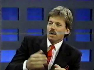 Morton Downey Jr - Advancing White People? Hilarious Racial Sh*tstirring 2