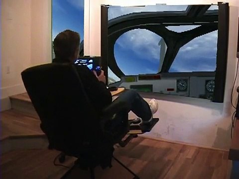 FSX Home Flight Full Motion Simulator X FSX Pilot Gaming Chair 2010