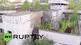 Russia: Drone captures Hovrino Hospital in all its 'haunting' glory