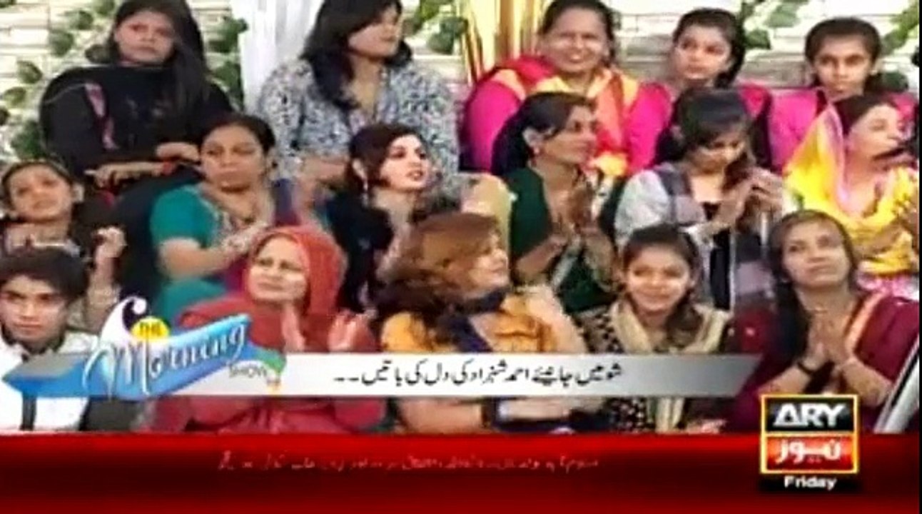 Ahmed Shahzad Cooking in a Morning Show with Sanam Baloch