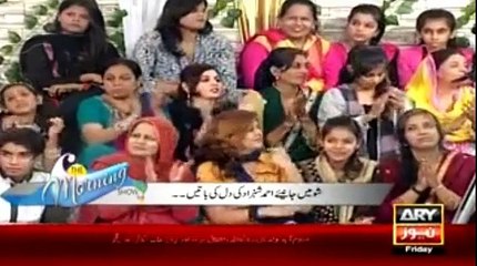 Ahmed Shahzad Cooking in a Morning Show with Sanam Baloch