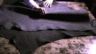 Genuine Elephant Skin, HIde, Leather with Details and Close Ups in 1080HD