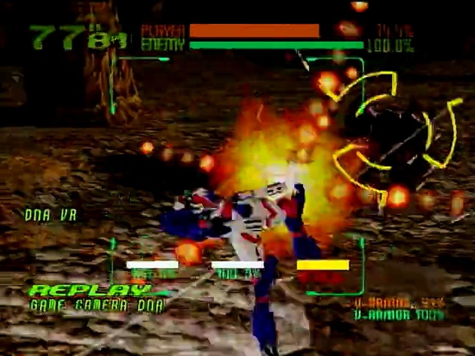 CYBER TROOPERS VIRTUAL-ON ORATORIO TANGRAM - BAL-BADOS (XBV-819-tr4) vs GRYS-VOK (SAV-326-D/9) DNASIDE