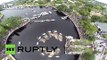 USA: Drone captures Greek-Americans celebrating Epiphany with a SPLASH