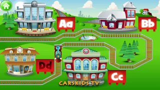 ABC alphabet learning KIDS TRAINS  PART 1  cars for kids learning