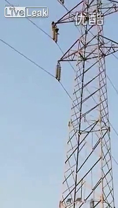 Suicidal woman falls off tower after being hit by high voltage electric shock