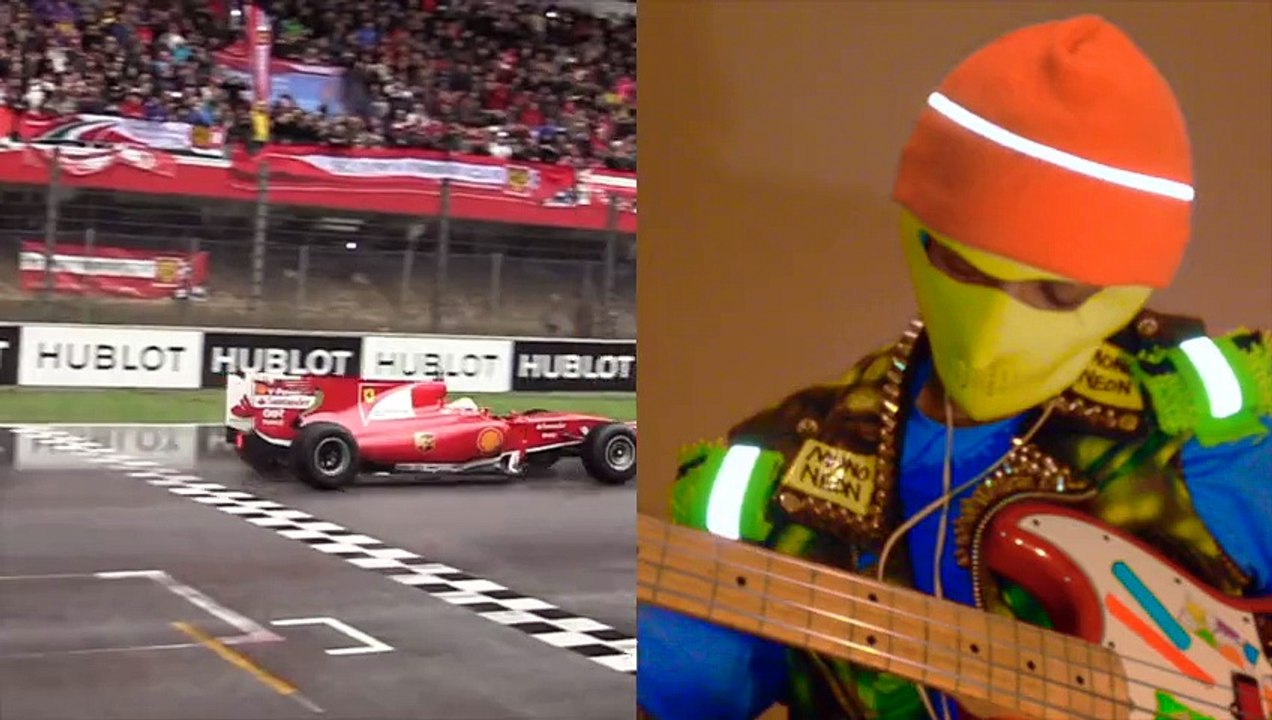 MonoNeon - Ferrari F1 - improvisation on multi cylinder engine sounds