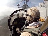 Great Footage Taken From Cockpit of Harrier - Harrier Takes Off From USS Kearsarge - Marine Aviation