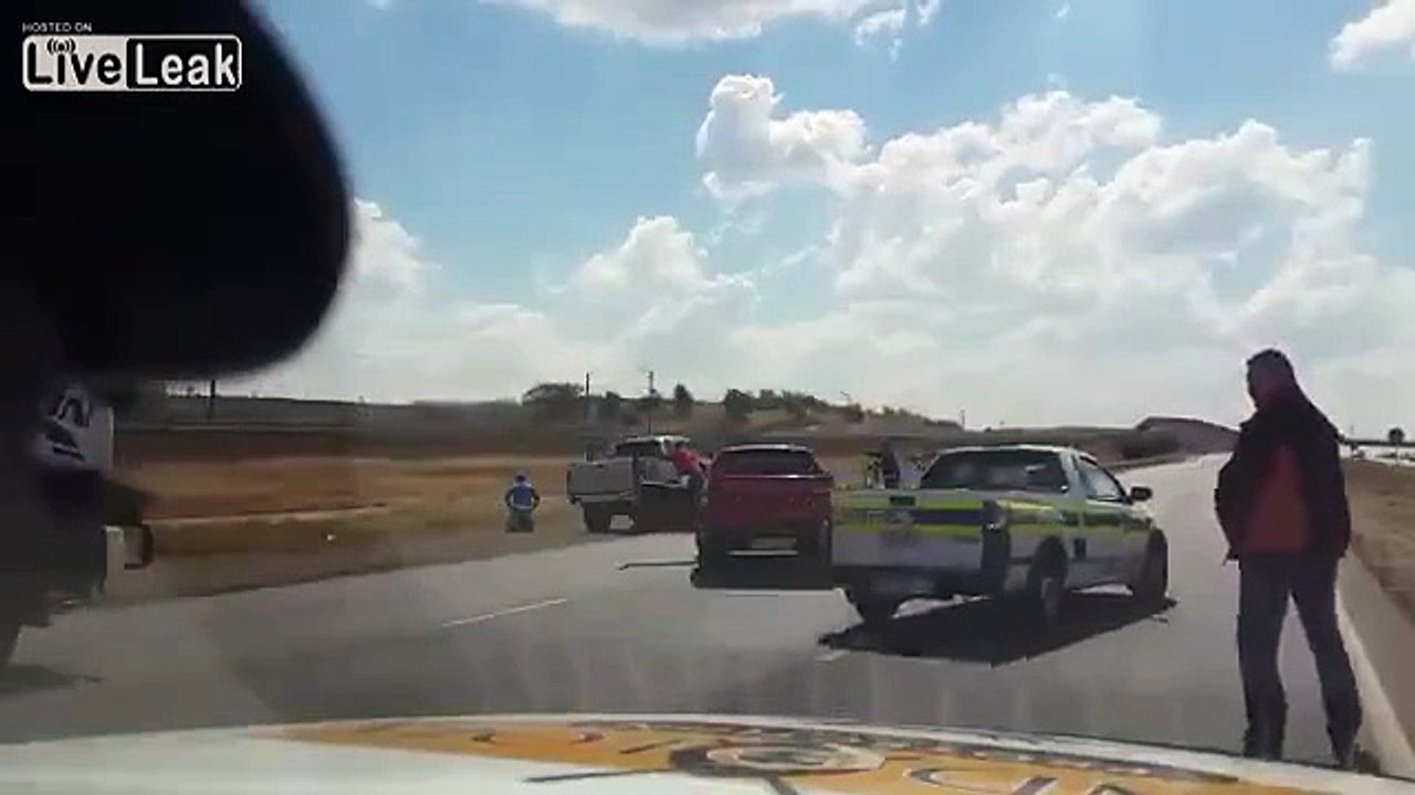 Helicopter chase, South Africa