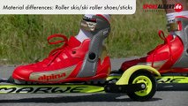 Roller Skiing Technique Material differences Roller skis ski roller shoes poles sportalbert.de