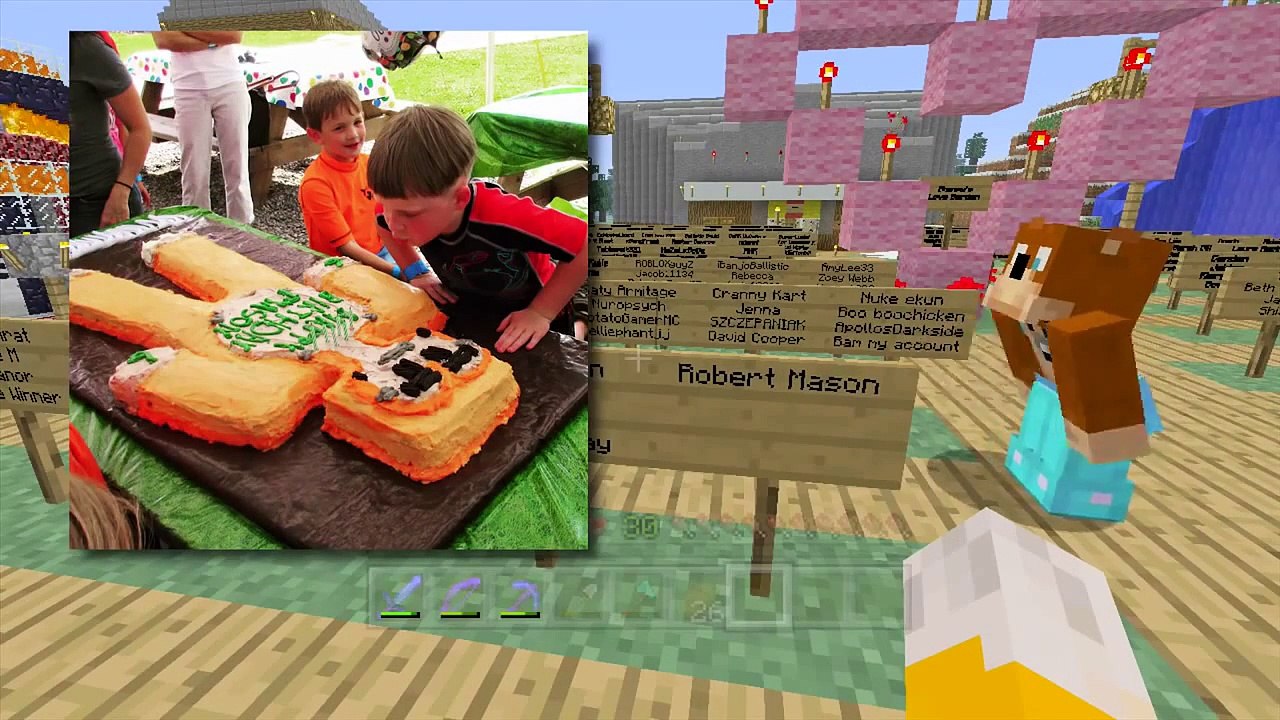 Stampylonghead with PopularMMOs & The Diamond Minecart Minecraft - Clock Face - Stampylongnose