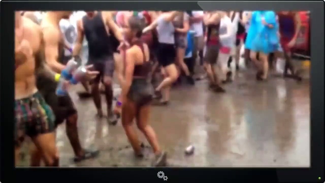 Funny mud festival