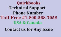 Quickbooks Technical Support Phone Number #1-800-268-7058 For USA & Canada.