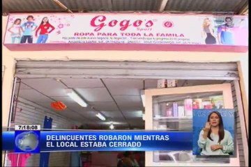 Ladrones robaron mientras el local estaba cerrado