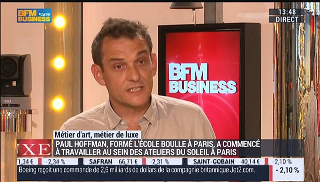 Métiers d'art, Métiers de luxe: Ebéniste contemporain, Paul Hoffmann - 04/09