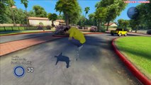 Skate 3 Funny Moments 3 - Cheeseburgers, Jumping Cars, Getting Hit by Cars, Epic Race! (Funtage)