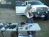 WTF...shooting 500 SMITH AND WESSON...Woman nice tits and rednecks