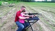 Who says little girls cant shoot an AR-15.