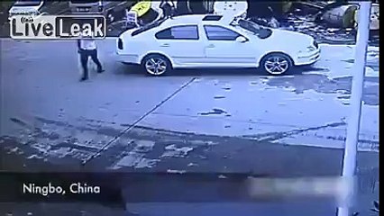 Car hits a boy and the boy survives..