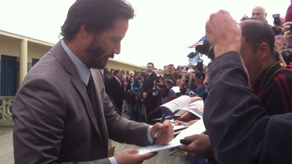Keanu Reeves inaugure sa cabine de plage au festival de Deauville