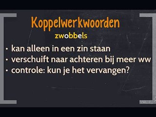 Brugklas | Nederlands | Grammatica les 4 | werkwoordsoorten