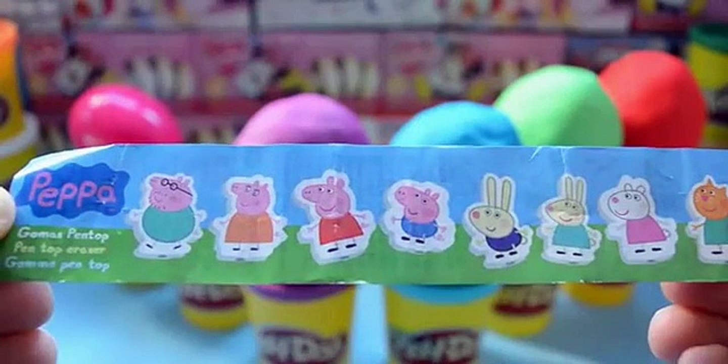 Pepa la Cerdita Huevos Kinder Sorpresa de Plastilina Play Doh de Pepa Pig Juguetes Sorpresa 2015