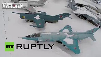 Russia: See spectacular drone footage of Moscow plane museum
