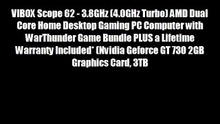 VIBOX Scope 62 - 3.8GHz (4.0GHz Turbo) AMD Dual Core Home Desktop Gaming PC Computer with WarThunder