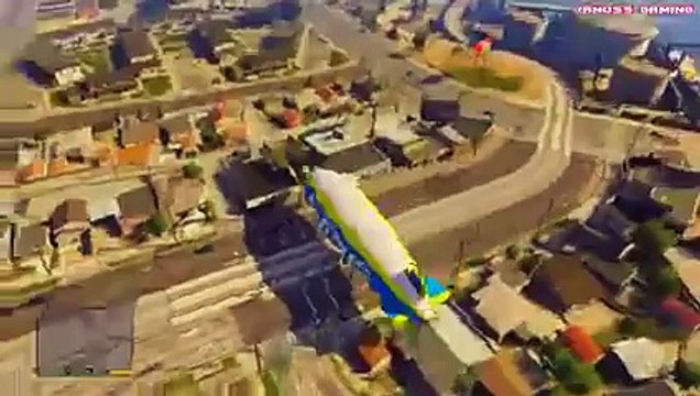 GTA 5 Funny Moments 4 - Doughnuts, Carlos, Angry People, Blimp Vs. Train, Jesus (GTA 5 Gameplay)