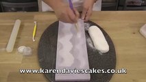 Karen Davies Cake Decorating Moulds / Molds. Free beginners tutorial / how to - Alice vintage lace