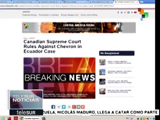 Suprema Corte de Canadá falla contra Chevron en caso Ecuador